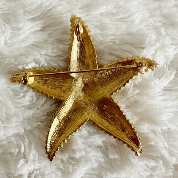 Vintage Signed BSK Starfish Brooch - Picture 2 of 2